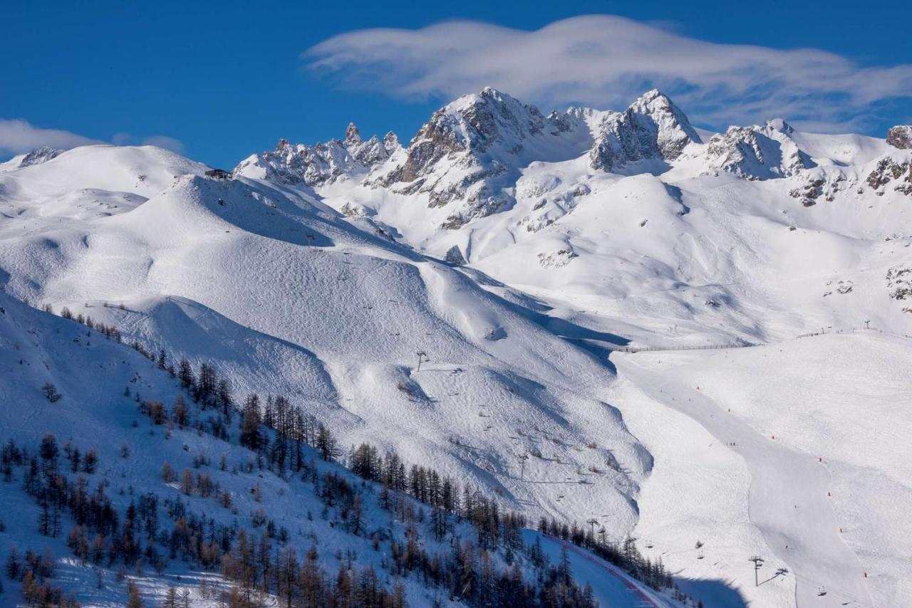 Charmant Duplex Pied De Pistes Briancon Bagian luar foto